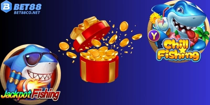 Giao diện game bắn cá đổi thưởng Bet88 đẹp mắt, sinh động, hỗ trợ ngắm bắn cực chuẩn